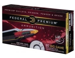 Federal Premium 200 gr Trophy Bonded Tip .338 Win Mag Ammo, 20/box - P338TT2