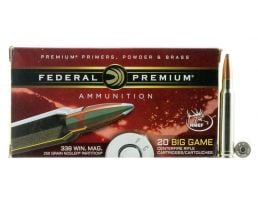 Federal Premium 250 gr Nosler Partition .338 Win Mag Ammo, 20/box - P338B2