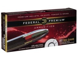 Federal Premium 250 gr Trophy Bonded Bear Claw .375 H&H Mag Ammo, 20/box - P375T4