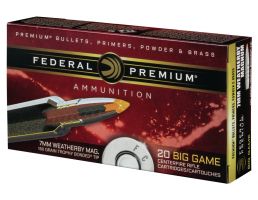 Federal Premium 160 gr Trophy Bonded Tip 7mm Weatherby Mag Ammo, 20/box - P7WBTT1