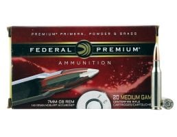 Federal Premium 140 gr Nosler AccuBond 7mm-08 Rem Ammo, 20/box - P708A1