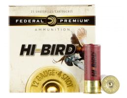 Federal Premium Hi-Bird 2.75" 12 Gauge Ammo 4, 25/box - HVF12H4