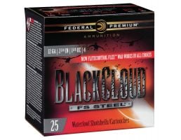 Federal Black Cloud FS Steel 2.75" 12 Gauge Ammo 4, 25/box - PWBX1474