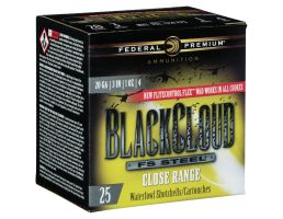 Federal Black Cloud FS Steel Close Range 3" 20 Gauge Ammo 4, 25/box - PWBXD209 4