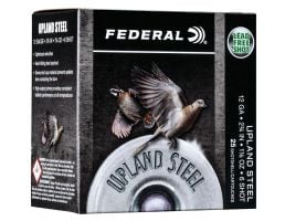 Federal Upland Steel 2.75" 12 Gauge Ammo 6, 25/box - USH12 6