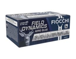 Fiocchi Field Dynamics Aero Slugs 12 Gauge 2.75" Ammo, 10rds - 12LESLUG