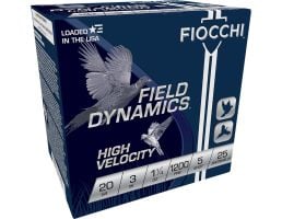 Fiocchi Shooting Dynamics Optima Specific High Velocity 3" 20 Gauge Ammo, 25 Rounds - 203HV5