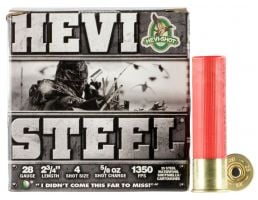 Hevi-Shot Hevi-Steel 2.75" 28 Gauge Ammo 4, 25 Round Box - 62804