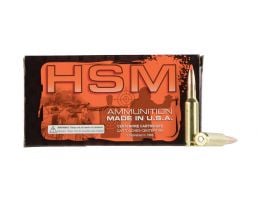 HSM Ammunition Match 168 gr Hollow Point Boat Tail MatchKing .308 Win Ammo, 20/box - HSM-308-2-N