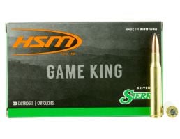 HSM Ammunition Game King 130 gr Spitzer Boat Tail .270 Win Ammo, 20/box - HSM-270-12-N