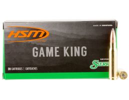 HSM Ammunition Game King 150 gr Spitzer Boat Tail .300 Savage Ammo, 20/box - HSM-300Savage-6-N