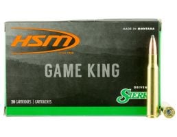 HSM Ammunition Game King 180 gr Spitzer Boat Tail .308 Win Ammo, 20/box - HSM-308-43-N