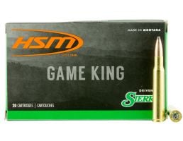 HSM Ammunition Game King 180 gr Spitzer Boat Tail .30-06 Spfld Ammo, 20/box - HSM-30-06-41-N