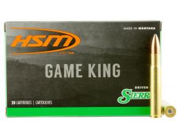 HSM Ammunition Game King 225 gr Spitzer Boat Tail .35 Whelen Ammo, 20/box - HSM-35Whelen-1-N