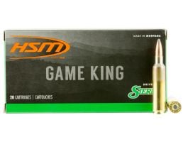 HSM Ammunition Game King 140 gr Spitzer Boat Tail .6.5x284 Norma Ammo, 20/box - HSM-65X284-3-N