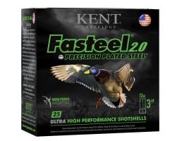 Kent Cartridge Fasteel 2.0 Precision Plated Steel 3" 12 Gauge Ammo, 25 Rounds