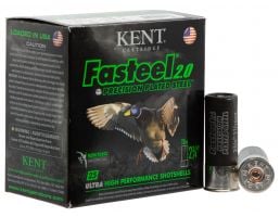 Kent Cartridge Fasteel 2.0 Precision Plated Steel 2.75" 12 Gauge Ammo 2, 25 Rounds - K122FS302