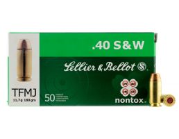 Sellier & Bellot 180 gr Total Full Metal Jacket .40 S&W Ammo, 50/box - SB40NT