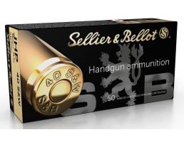 Sellier & Bellot 180 gr Jacketed Hollow Point .40 S&W Ammo, 50/box - SB40C