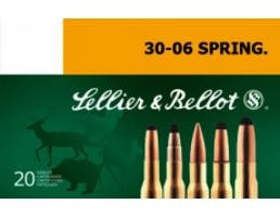 Sellier & Bellot 180 gr Semi-Jacketed Soft Point Cutting Edge .30-06 Spfld Ammo, 20/box - SB3006E