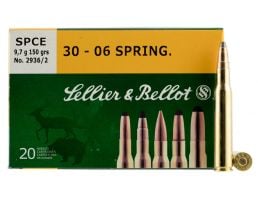 Sellier & Bellot 150 gr SJSP Cutting Edge .30-06 Spfld Ammo, 20/box - SB3006C