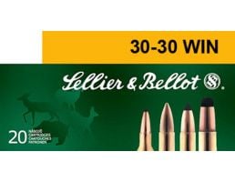 Sellier & Bellot 150 gr Semi-Jacketed Soft Point .30-30 Win Ammo, 20/box - SB3030A