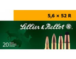 Sellier & Bellot 70 gr Full Metal Jacket 5.6mmx52R Ammo, 20/box - SB5652RB