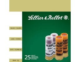 Sellier & Bellot 2.75" 12 Gauge Ammo 17.5mm, 25/box - SB12RBA