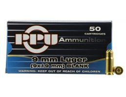 PPU USA 9mm Blank Ammo, 50/box - PPB9L