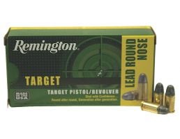 Remington Target 158 gr Lead Round Nose .38 Spl Ammo, 50/box - RTG38S5