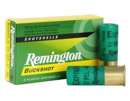Remington Express 2.75" 12 Gauge Ammo 4 Buck, 5/box - 12B4
