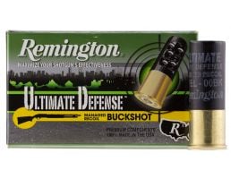 Remington Ultimate Defense 2.75" 12 Gauge Ammo 00 Buck, 5/box - 12B008RRHD