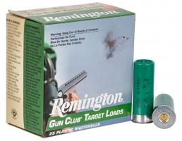 Remington Gun Club 2.75" 12 Gauge Ammo 8, 25/box - GC12L8