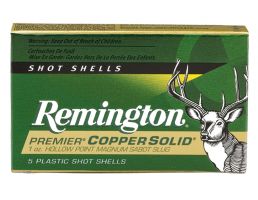 Remington Premier Copper Solid 2.75" 12 Gauge Ammo, 5/box - PR12CS