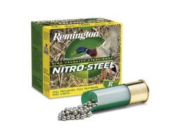 Remington Nitro Steel 2.75" 12 Gauge Ammo 4, 25/box - NS12HVS4