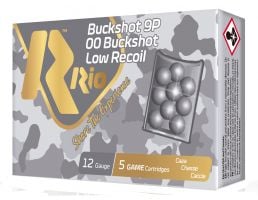 RIO Royal Buck Low Recoil 2.75" 12 Gauge Ammo 00 Buck, 5/box - RBLR129
