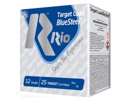 RIO Target Load/BlueSteel 2.75" 12 Gauge Ammo 7, 25 Rounds - TLBS287