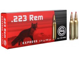 Geco Express 56 gr Express Tip .223 Rem Ammo, 20/box - 283340020