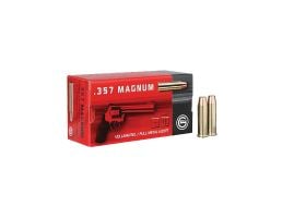 Geco 158 gr Full Metal Jacket Flat Nose .357 Mag Ammo, 50/box - 272040050