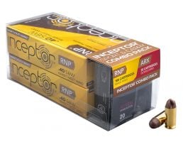 Inceptor Sport & Carry 88, 97 gr ARX/RNP .40 S&W Ammo, 120/box - 40RNPARX