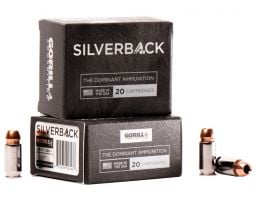 Gorilla Ammunition Silverback FBI Penetration 230 gr Solid Copper Hollow Point .45 ACP Ammo, 20/box - SB45230FBI