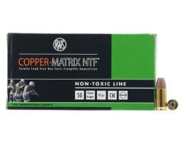 Geco RWS Copper Matrix 85 gr Non-Toxic Frangible 9mm Ammo, 50/box - 290040050