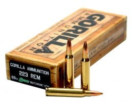 Gorilla Ammunition 69 gr Sierra MatchKing .223 Rem Ammo, 20/box - GA22369SMK