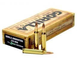 Gorilla Ammunition 77 gr Sierra MatchKing .223 Rem Ammo, 20/box - GA22377SMK