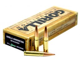 Gorilla Ammunition Troop 125 gr Sierra MatchKing .300 Blackout Ammo, 20/box - GA300125SMK