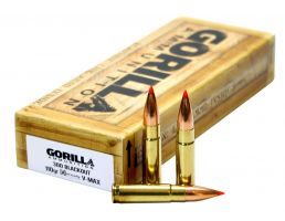 Gorilla Ammunition 110 gr Hornady V-Max .300 Blackout Ammo, 20/box - GA300110VMAX