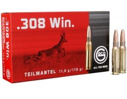 Geco Teilmantel 170 gr Soft Point .308 Win Ammo, 20/box - 242840020