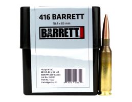 Barrett Firearms 452 gr Cutting Edge MTAC .416 Barrett Ammo, 10/box - 17222