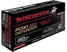 Winchester Ammunition Defender 77 gr Split Core Jacketed Hollow Point .223 Rem Ammo, 20/box - S223RPDB2