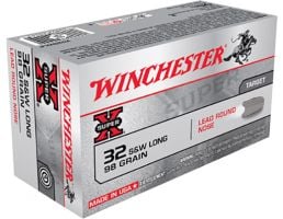 Winchester Ammunition Super-X 98 gr Lead Round Nose .32 S&W Long Ammo, 50/box - X32SWLP